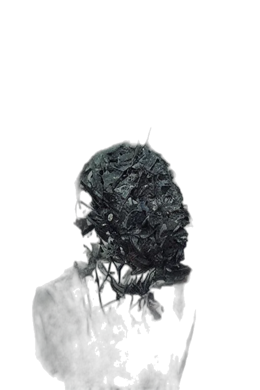 hair, mask, face, crown, photorealistic, concept art, 3d render, fantasy art transparent PNG cut-out