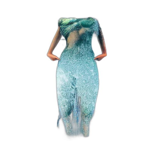 dress, creature, hair, jewelry transparent PNG cut-out