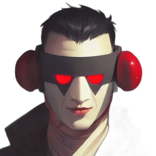mask, robot, face, staff transparent PNG cut-out