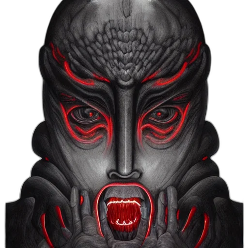 mask, creature, face, concept art transparent PNG cut-out
