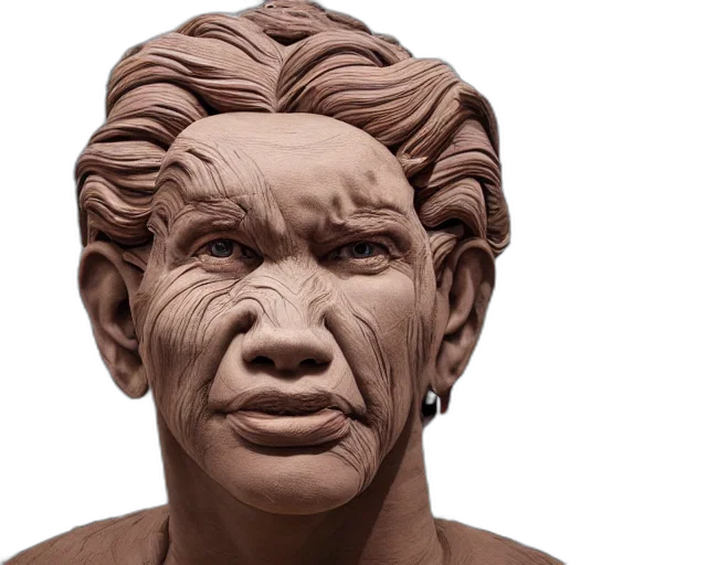 face, mask, 3d render, photorealistic, massive, clay, sculpture, surreal transparent PNG cut-out