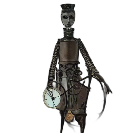 robot, staff, jewelry, weapon, concept art, 3d render, cyberpunk, pixel art transparent PNG cut-out