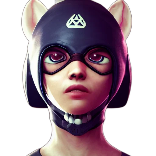 mask, face, animal, concept art transparent PNG cut-out