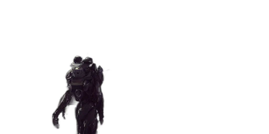 robot, weapon, creature, face, concept art, pixel art, cyberpunk, 3d render transparent PNG cut-out
