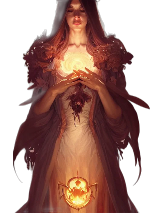 dress, fantasy art, concept art, pixel art, comic book art, fire, red, dark transparent PNG cut-out