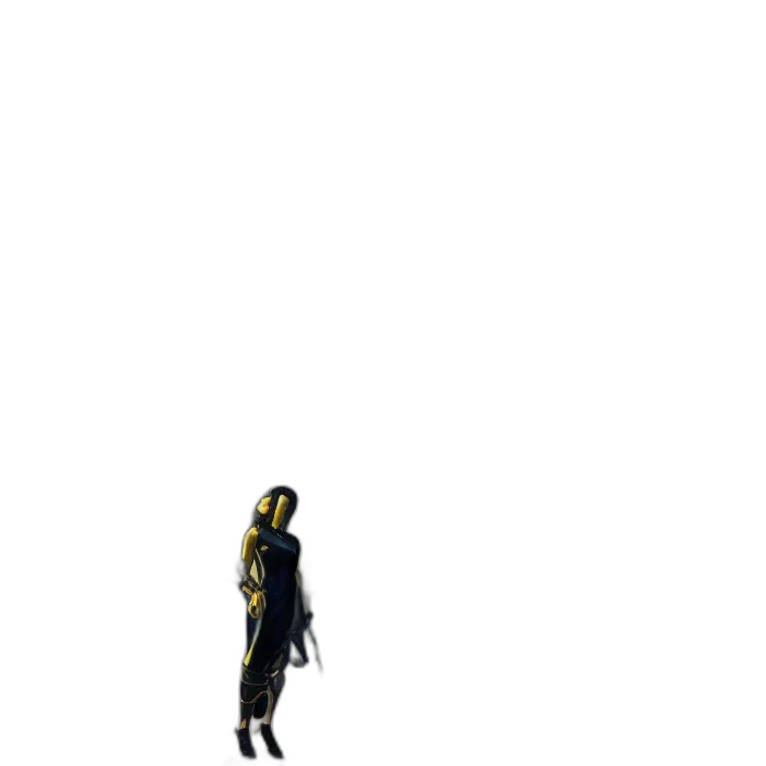 robot, mask, staff, creature transparent PNG cut-out