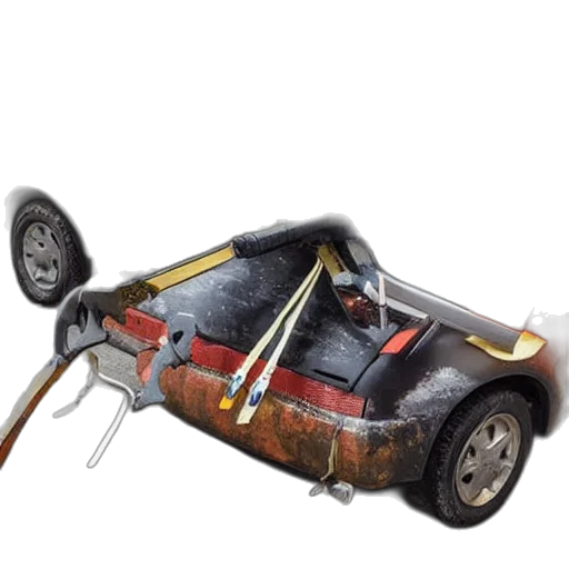 car, robot, weapon, 3d render transparent PNG cut-out
