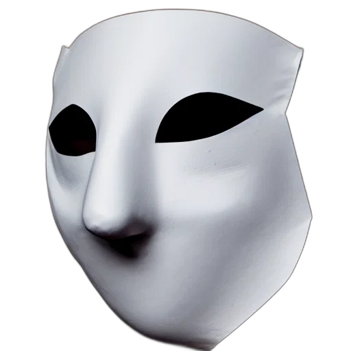 mask, face, hat, jewelry, 3d render, photorealistic, concept art, photograph transparent PNG cut-out