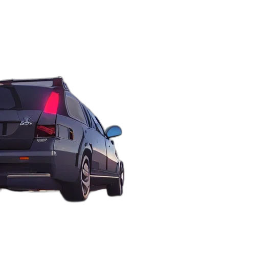 car, 3d render, concept art, photorealistic transparent PNG cut-out