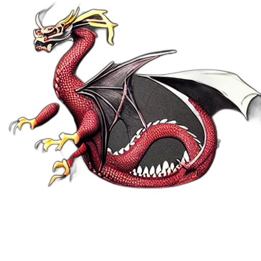 dragon, staff, creature, animal, concept art, fantasy art, pixel art, 3d render transparent PNG cut-out