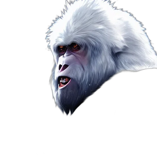creature, animal, face, mask, concept art, photorealistic, fantasy art, 3d render transparent PNG cut-out
