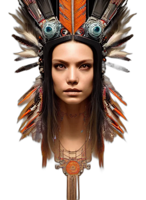 jewelry, face, crown, staff, fantasy art, concept art, photorealistic, 3d render transparent PNG cut-out