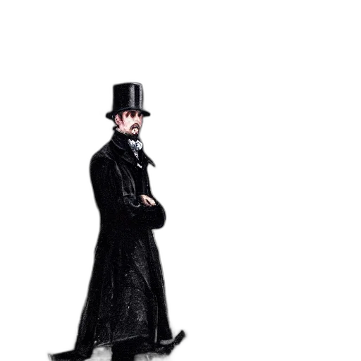 hat, staff, mask, umbrella, concept art, pixel art, cartoon, 3d render transparent PNG cut-out