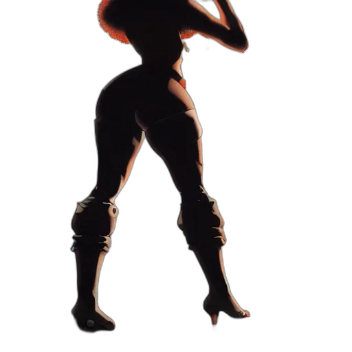 staff, robot, weapon, hair, concept art, pixel art, comic book art, 3d render transparent PNG cut-out
