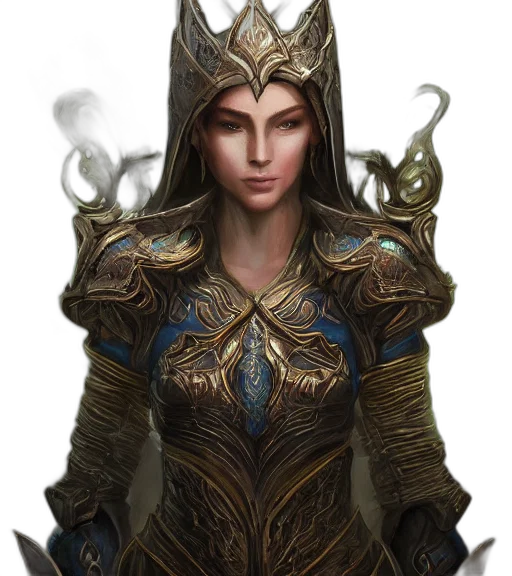 crown, jewelry, staff, face, fantasy art, concept art, comic book art, photorealistic transparent PNG cut-out