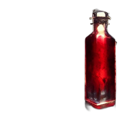 bottle, weapon, jewelry, dress, 3d render, concept art, pixel art, photorealistic transparent PNG cut-out
