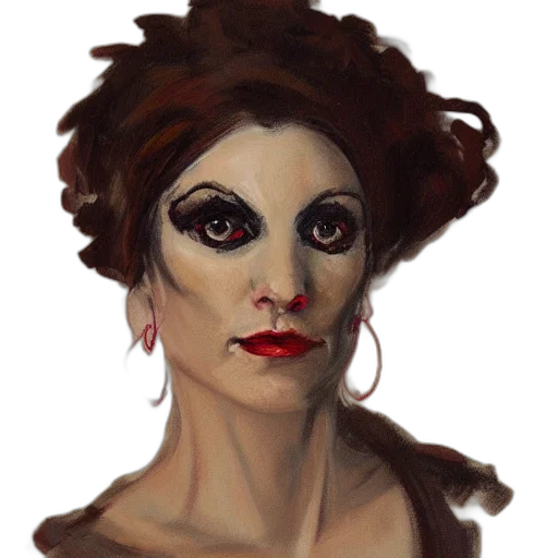 face, mask, concept art, fantasy art, photorealistic, oil painting, dark, portrait transparent PNG cut-out