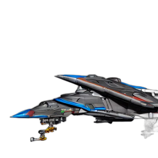 3d render, concept art, mechanized, falcon transparent PNG cut-out