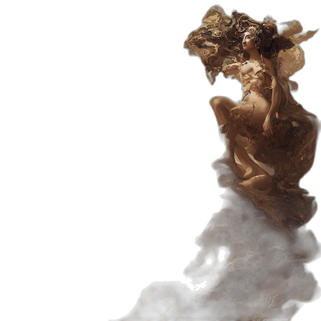 dress, hair, crown, concept art transparent PNG cut-out