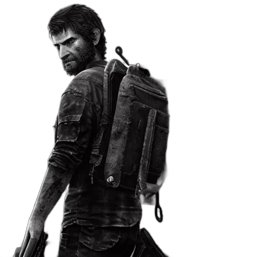 jacket, weapon, concept art, photorealistic transparent PNG cut-out