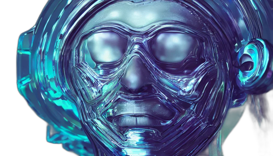 mask, robot, face, creature transparent PNG cut-out
