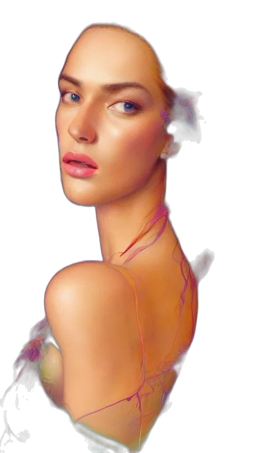 jewelry, crown, face, dress, photorealistic, oil painting, watercolor, fantasy art transparent PNG cut-out