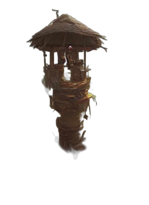 staff, hat, umbrella, furniture transparent PNG cut-out