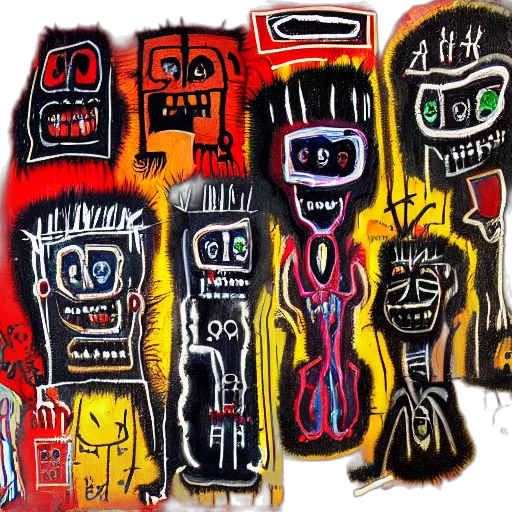 mask, robot, concept art, oil painting transparent PNG cut-out