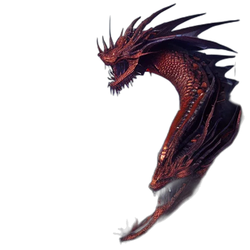dragon, creature, animal, staff, fantasy art, concept art, 3d render, pixel art transparent PNG cut-out