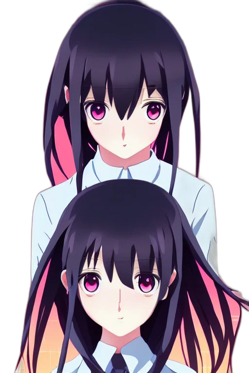 anime, cartoon, 3d render, pixel art, neon, dark, monochrome, red transparent PNG cut-out