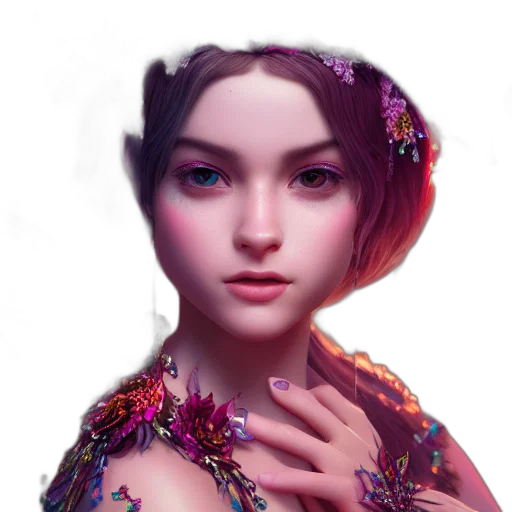crown, jewelry, dress, face transparent PNG cut-out