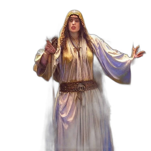 staff, concept art, fantasy art, photorealistic, pixel art, golden, priestess, holding transparent PNG cut-out