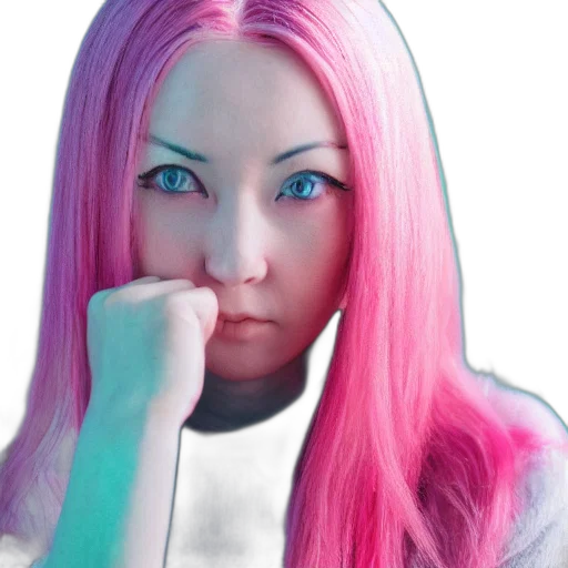 face, robot, photorealistic, cyberpunk transparent PNG cut-out