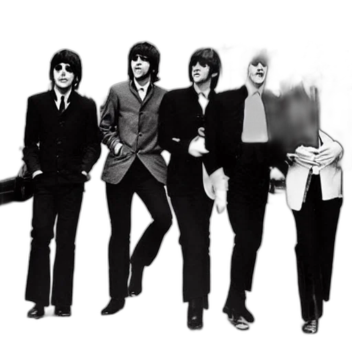 jacket, cartoon, beatles, band transparent PNG cut-out