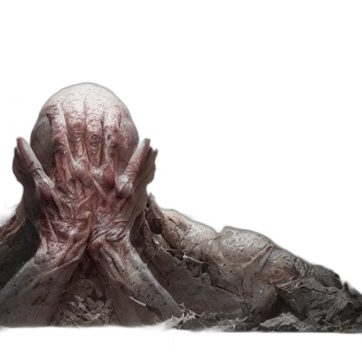creature, mask, hair, face transparent PNG cut-out