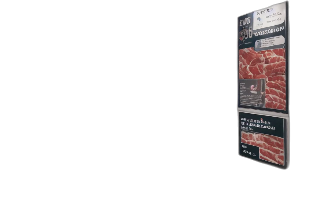 3d render, red, stips, coming transparent PNG cut-out