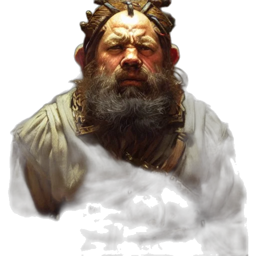 crown, face, staff, concept art transparent PNG cut-out