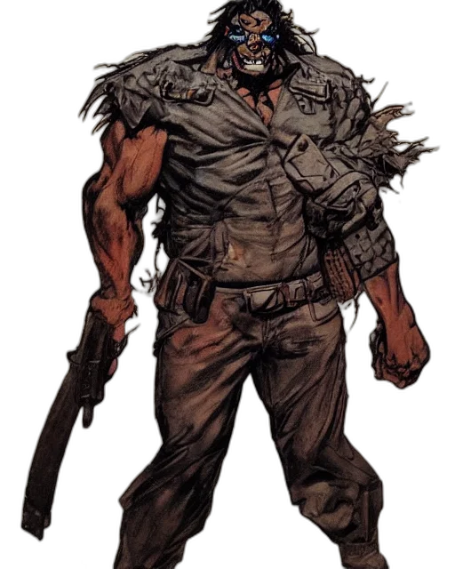 comic book art, concept art, fantasy art, earth tones transparent PNG cut-out