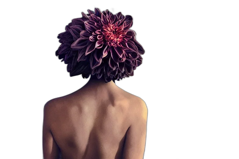 flower, crown, hair, dress, photorealistic, watercolor, oil painting, concept art transparent PNG cut-out