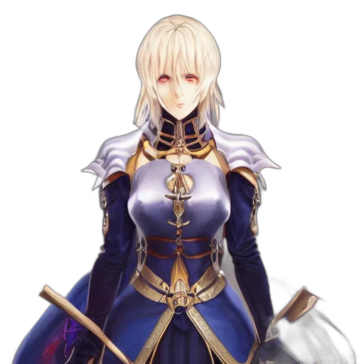 sword, staff, crown, dress, fantasy art, concept art, pixel art, anime transparent PNG cut-out