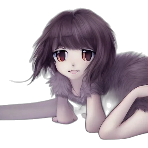 creature, hair, animal, staff transparent PNG cut-out