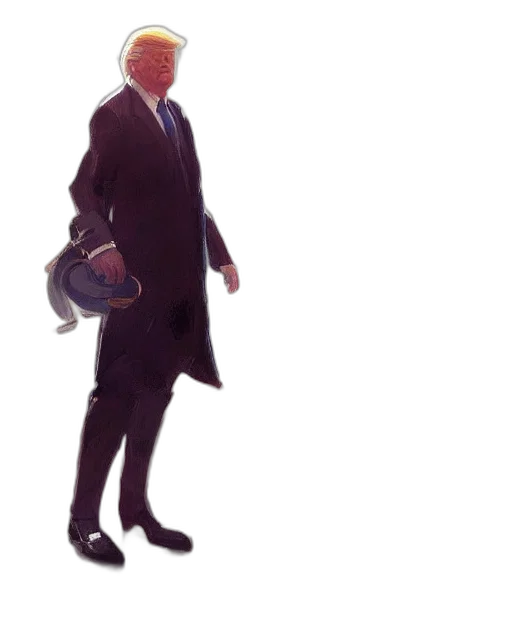 staff, jacket, umbrella, face transparent PNG cut-out