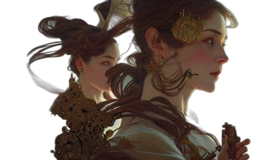 crown, mask, jewelry, face, fantasy art, concept art, photorealistic, oil painting transparent PNG cut-out