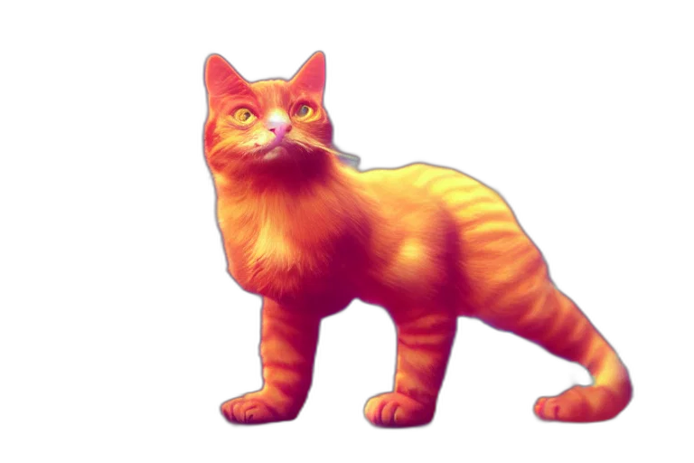 animal, creature, staff, 3d render, concept art, pixel art, fantasy art, neon transparent PNG cut-out