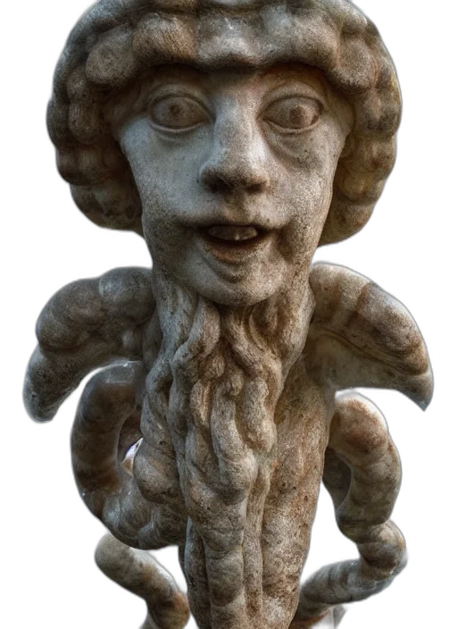 face, mask, staff, creature transparent PNG cut-out