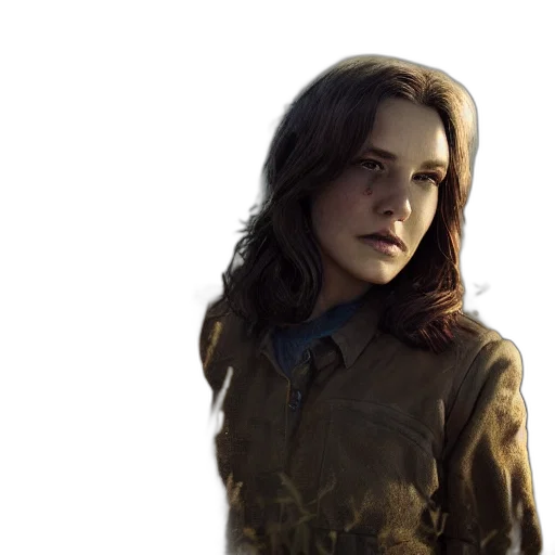 jacket, face, weapon, photorealistic transparent PNG cut-out