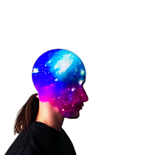 crown, mask, face, robot, vaporwave, 3d render, cyberpunk, concept art transparent PNG cut-out
