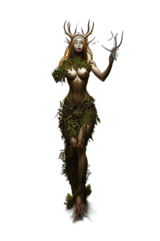 staff, dress, creature, concept art transparent PNG cut-out