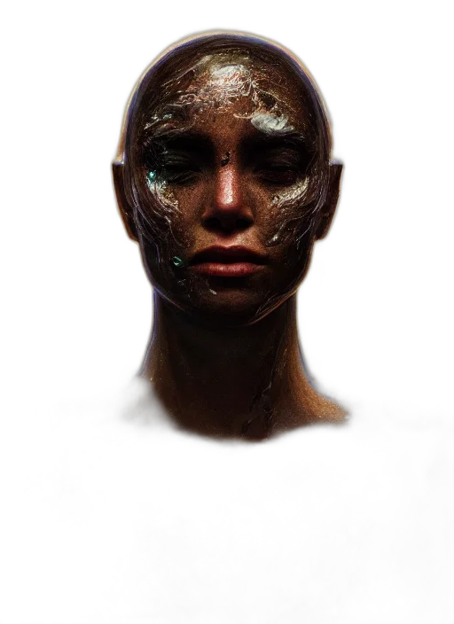 mask, face, robot, creature transparent PNG cut-out