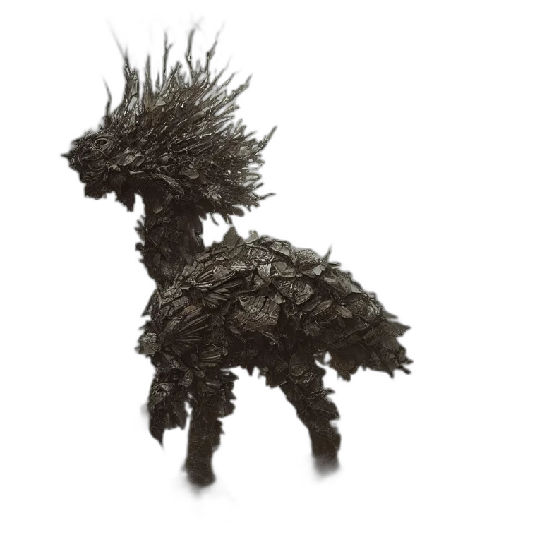 hair, dragon, animal, creature, concept art, 3d render, fantasy art, photorealistic transparent PNG cut-out